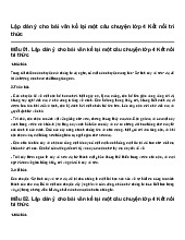 Lập dàn ý cho bài văn kể lại một câu chuyện lớp 4 Kết nối tri thức