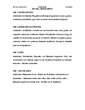 Biochemistry Unit Notes: Carbohydrates, Amino Acids, and More | Môn Biochemistry - Trường Đại học Quốc tế, Đại học Quốc gia Thành phố Hồ Chí Minh