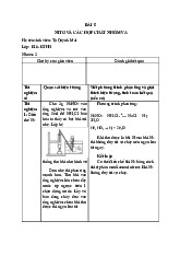 BÀI 5 - Thí nghiệm về Nitơ và các hợp chất Nhóm VA - K16-KTHH. Môn Kỹ thuật hóa học | Đại học Trường Đại học Phenika.