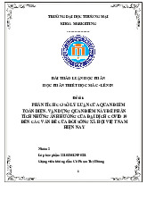 Phân Tích Cơ Sở Lý Luận Quan Điểm Toàn Diện | Bài thảo luận triết học Mác Lênin