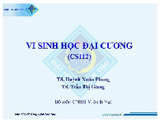 Tài liệu tham khảo Vi sinh học đại cương