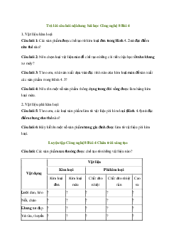 Công nghệ 8 Bài 4: Vật liệu cơ khí - Chân trời sáng tạo