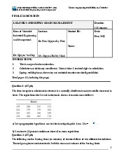 Đề thi cuối kỳ học phần Engineering Probability and Statistics năm 2019 | Trường Đại học Quốc tế, Đại học Quốc gia Thành phố Hồ Chí Minh
