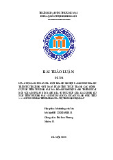 Phân tích thực trạng các công cụ xúc tiến của doanh nghiệp Herbario | Bài thảo luận marketing căn bản