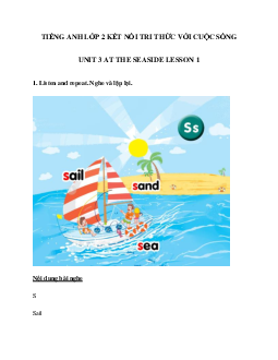 Unit 3 At the seaside Lesson 1 trang 14 Tiếng Anh 2 Global Success