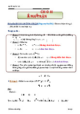 Lý thuyết chương 4: Đường chéo hóa ma trận | Môn toán cao cấp
