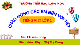 Giáo án điện tử Tiếng việt 1 bài 73 Cánh diều: Học vần: Ươn, ương