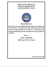 Phân Tích Doanh Nghiệp Musa Pacta | Bài Thảo Luận Marketing Căn Bản