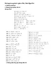 Bài tập Phương trình vi phân và hệ phương trình môn Giải tích 3 | Trường Đại học Bách Khoa Hà Nội