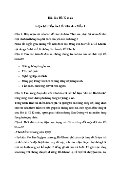 Soạn bài Dấu ấn Hồ Khanh - Kết nối tri thức Văn 7