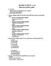 Bài thực hành số 4 (4 tiết) - Phân hoạch địa chỉ IP | Trường Đại học Công nghệ thông tin và Truyền thông Việt Hàn, Đại học Đà Nẵng