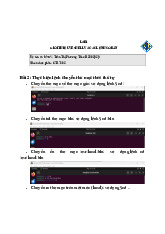 Giới Thiệu Shell và Thực Hành Các Lệnh Cơ Bản | Môn Lập trình căn bản - Đại học Cần Thơ