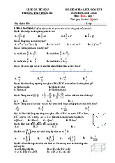 Đề giữa học kỳ 1 Toán 7 năm 2025 – 2026 trường THCS Phú Lâm – Bắc Ninh