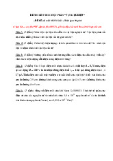 Đề thi và đáp án cuối kì môn Vật liệu điện 2020.2| Môn Vật liệu điện| Trường Đại học Bách Khoa Hà Nội