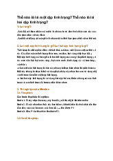 Thế nào là lai một cặp tính trạng? Thế nào là lai hai cặp tính trạng?