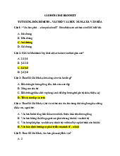 CÂU HỎI TRẮC NGHIỆM VỀ TƯ TƯỞNG HỒ CHÍ MINH VÀ VĂN HÓA