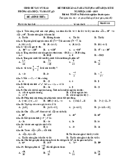 Đề thi giữa học kỳ 2 Toán 6 năm 2018 – 2019 phòng GD&ĐT Mỹ Hào – Hưng Yên
