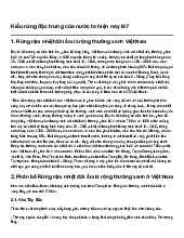 Kiểu rừng đặc trưng của nước ta hiện nay là?