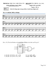ĐÁP ÁN ĐỀ THI CUỐI HK1 (2018-2019)  | NHẬP MÔN MẠCH SỐ