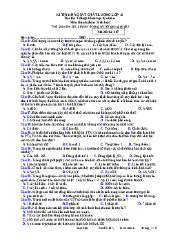 Đề thi thử THPT Quốc gia năm 2024 lần 1 môn Sinh học trường THPT Kiến Thụy Hải Phòng - Mã đề 107