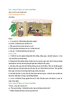 Giải SGK môn Tiếng việt 2 - Bài 11: Nghe - kể: Cậu bé đứng ngoài lớp học (3) | Cánh Diều