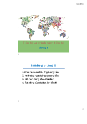 Chương 8 Tiền tệ và chính sách tiền tệ - Tài chính tiền tệ | Học viện Chính sách và Phát triển