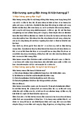 Hiện tượng quang điện trong là hiện tượng gì?