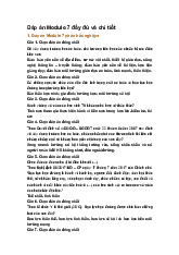 Đáp án Module 7 đầy đủ và chi tiết