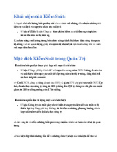 Đề cương môn Kiểm soát nội bộ - Trường Đại học lao động -  xã hội