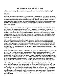 Bài thi luận môn Lịch sử Mỹ thuật Việt Nam