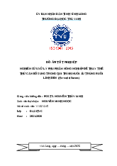 Đồ Án Tốt nghiệp -  NGHIÊN CỨU XỮ LÝ PHỤ PHẨM NÔNG NGHIỆP