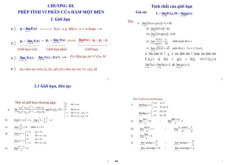 Lý thuyết chương 3: Phép tính vi phân của hàm một biến | Môn toán cao cấp