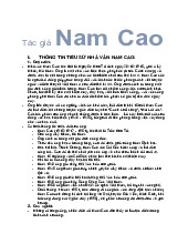 Tìm Hiểu Tác Giả Nam Cao: Cuộc Đời và Sự Nghiệp Văn Học