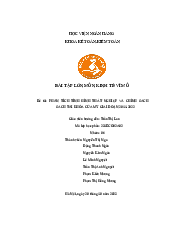 Phân Tích Hình Thất Nghiệp Và Chính Sách Tài Khóa Của Mỹ Giai Đoạn 2011-2022 | Bài Tập Môn Kinh Tế Vĩ Mô