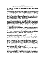 Chương 3  môi trường kinh doanh thương mại môn Kinh doanh thương mại | Trường Đại học Thương Mại