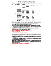 Bài tập thuế GTGT - Chương 5 và 6 (PP khấu trừ)