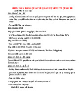 Đề cương ôn tập cuối kì | Môn Quan hệ kinh tế quốc tế - Đại học Ngoại Thương