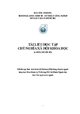 TÀI LIỆU HỌC TẬP CHỦ NGHĨA XÃ HỘI KHOA HỌC | Đại học Kinh tế Kỹ thuật Công nghiệp