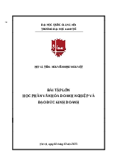 Phân tích Toyota - Văn hoá doanh nghiệp và đạo đức kinh doanh | Trường Đại học Kinh tế, Đại học Quốc gia Hà Nội