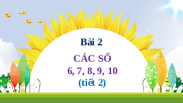 Giáo án điện tử Toán 1 Chủ Đề 1 Bài 2 Kết nối tri thức: Tiết học đầu tiên