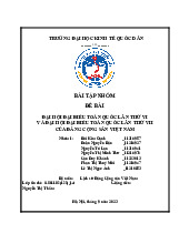 Đại hội đại biểu toàn quốc lần thứ VI và thứ VII của Đảng Cộng sản Việt Nam | Môn Lịch sử Đảng Cộng Sản Việt Nam - Đại học Kinh Tế Quốc Dân