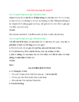 Soạn Sách hay cùng đọc trang 99 | Ngữ Văn 6 Kết Nối Tri Thức