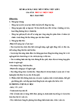 Chủ đề 31: Biển đảo yêu thương | Bài 6 | Giáo án Tiếng Việt 1 bộ sách Chân trời sáng tạo