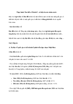 Giải Địa lí 11 Bài 2: Thực hành Tìm hiểu về kinh tế - xã hội của các nhóm nước | Chân trời sáng tạo