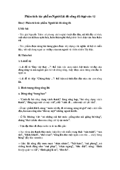 Phân tích tác phẩm Người lái đò sông Đà hay nhất - Ngữ Văn 12