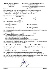 Đề khảo sát tháng 10 Toán 11 năm 2024 – 2025 trường THPT Gia Bình 1 – Bắc Ninh