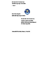 Bài Thu Hoạch Môn MHĐC1: Chuyến Tham Quan Bảo Tàng Mỹ Thuật