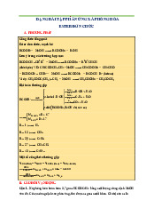 Bài tập phản ứng xà phòng hóa Ester đơn chức | Chuyên đề Hóa 12