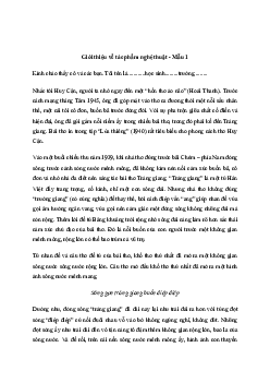 Văn mẫu lớp 11: Giới thiệu một tác phẩm nghệ thuật | Kết nối tri thức