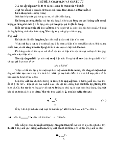 Lý thuyết chương 3: chất rắn và chất lưu